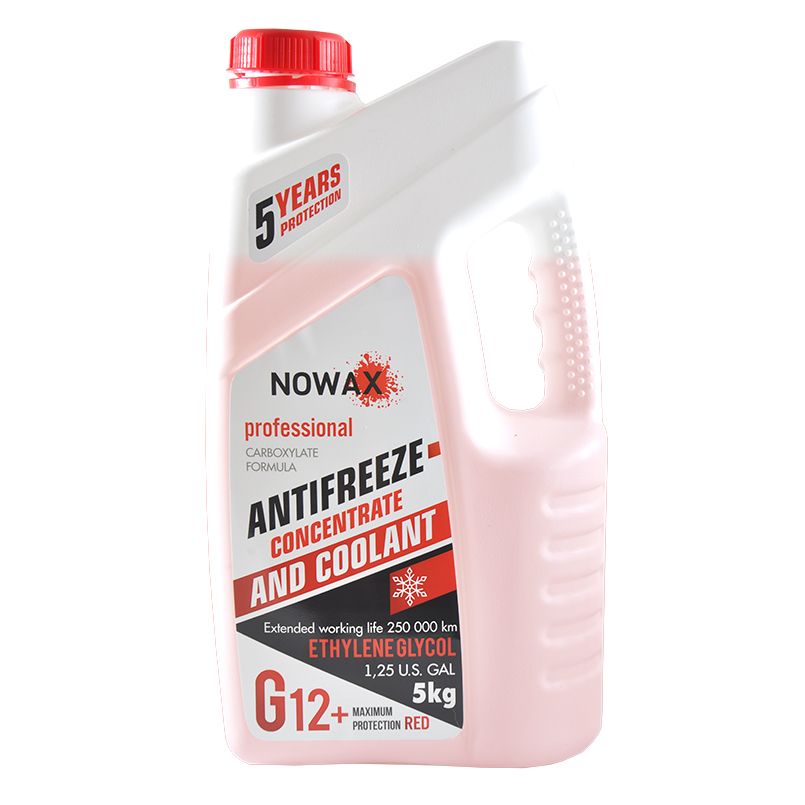 Антифриз NOWAX RED G12+, червоний 5кг